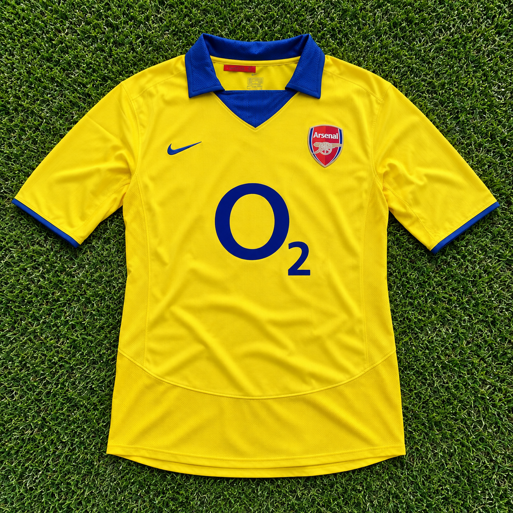 Dennis Bergkamp Signed Arsenal 03/04 Invincible Away Shirt