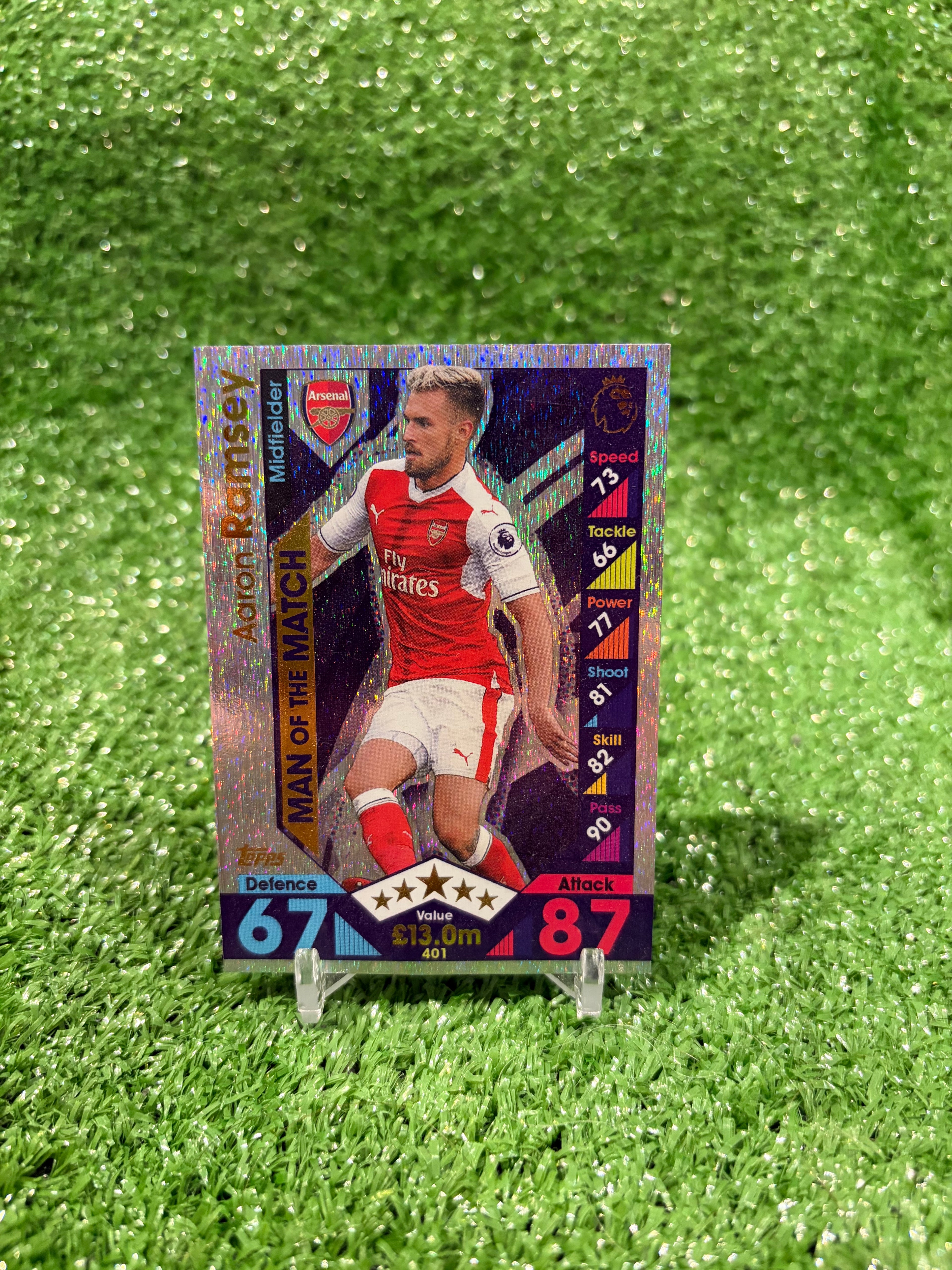 Aaron Ramsey Arsenal MOTM Match Attax Football Card