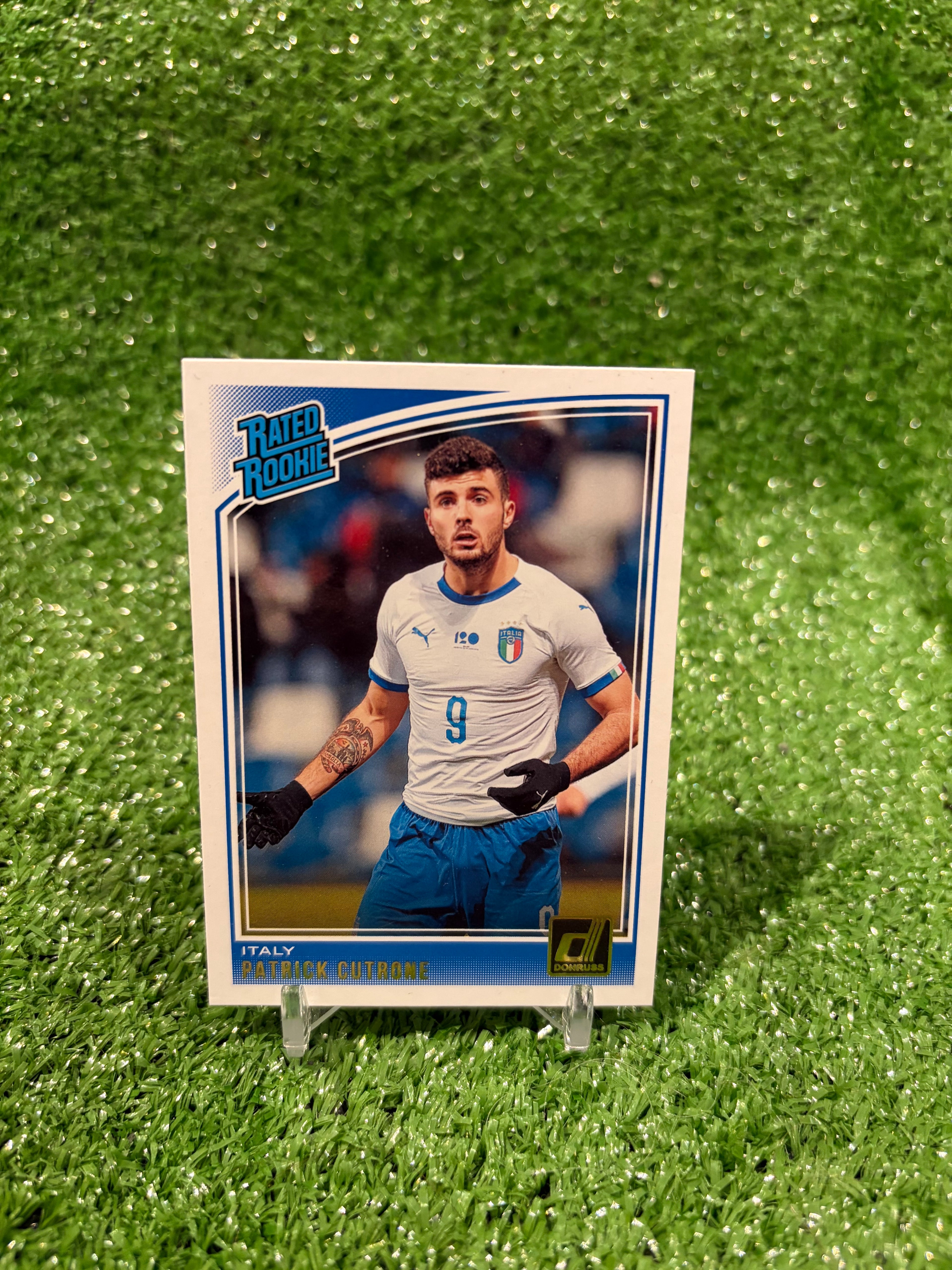 Patrick Cutrone Italy Rated Rookie International Donruss Football Card
